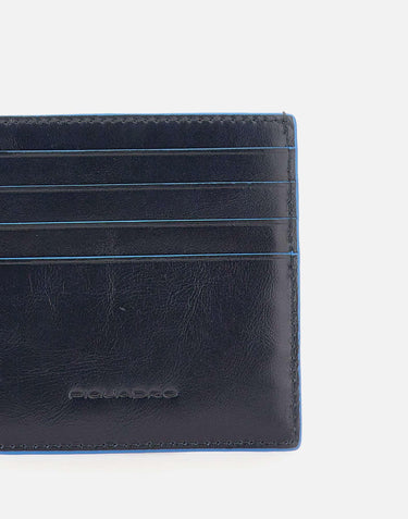 Portacarte  in pelle PP6553B2R BLU2 PIQUADRO 
