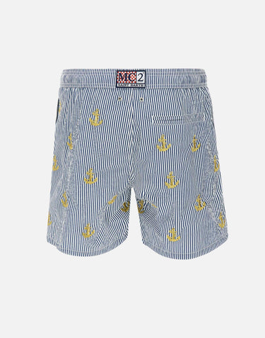 Costume da bagno "Gustavia Seersucker Still Sea Stripes" GUS0007 03601H61 MC2 SAINT BARTH 