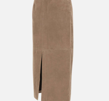 Gonna midi dritta in suede 115300 1683 ROTATE BIRGER CHRISTENSEN 
