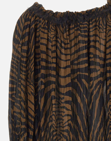 Blusa in chiffon con stampa zebrata 2C440A M5179 BLUMARINE 