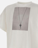 T-shirt over con stampa chiave SH0GC0068 M20050101 MM6 MAISON MARGIELA 