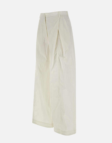 Cotton tuck pants LW251PT17WH 0053 LOW CLASSIC 