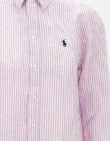 Camicia over in lino a righe 211A96158 006 POLO RALPH LAUREN 