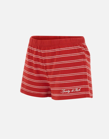 Shorts a righe con logo SH071710326RE33 RUBY SPORTY & RICH 