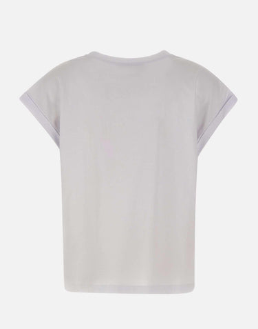 T-shirt con ricamo floreale SP1DK003 1019 KAOS 
