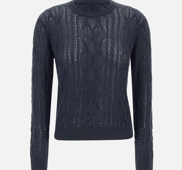 Maglia "Nocturne" in viscosa e lino O0313701 XLV THEORY 