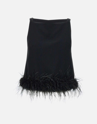 Top con piume CA5318T3970 22222 LIU-JO 