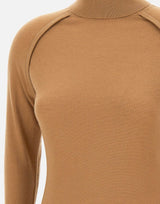 "Fine Merino Sweater" 1325KTP006541A CAMEL VICTORIA BECKHAM 