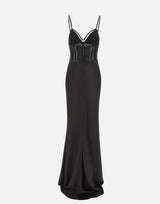 Abito Red Carpet in raso con elastici ABR5362E2 110 ELISABETTA FRANCHI 