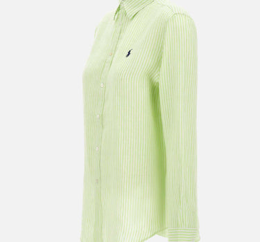 Camicia over in lino a righe 211A96158 001 POLO RALPH LAUREN 