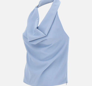 Blusa con collo sciallato SP1TZ009 0080 KAOS 