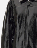 "Oversized vinyl jkt" 425CBL322VY0014 BLACK COURREGES 