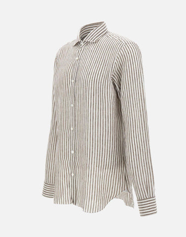 Camicia  in  lino LFU02P0147066U 0006 BARBA 