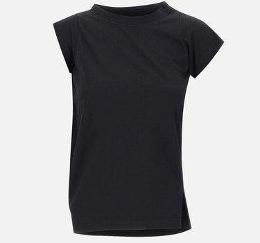 "Twisted jersey t-shirt" 425JTS231JS0233 BLACK COURREGES 
