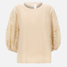 Blusa in garza ramié e Sangallo 2616161012600 060 MAX MARA STUDIO 