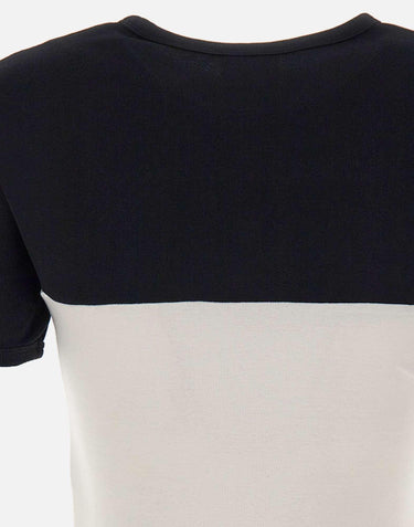 T-shirt "Slash Contrast" 326JTS272JS0203 BLACKHERWHT COURREGES 