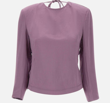 Blusa in raso con schiena scoperta SY005 VIOLET JACQUES WEI 