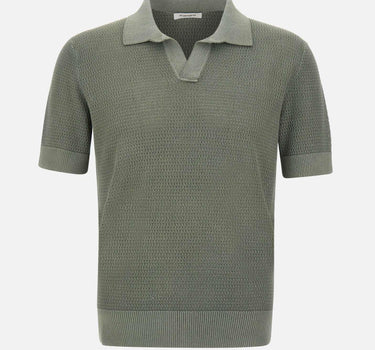 Polo traforata in cotone vintage 301223 025 KANGRA 
