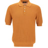Polo in maglia a nido d'ape 57113 18028338 GRAN SASSO 