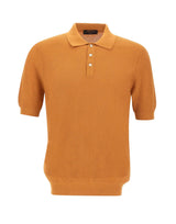 Polo in maglia a nido d'ape 57113 18028338 GRAN SASSO 