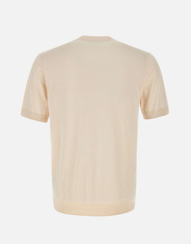 T-shirt in seta e cotone A010 F2001342 PAOLO PECORA 