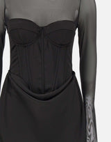 "Satin corset mini dress" 115252 100 ROTATE BIRGER CHRISTENSEN 
