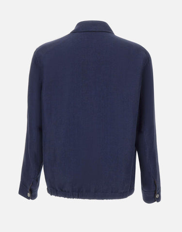 Giacca full zip in lino M75GBTM40 TES0M12311 ELEVENTY 