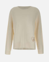 Maglia in misto lana con intarsi MF5444MS76L 10701 LIU-JO 