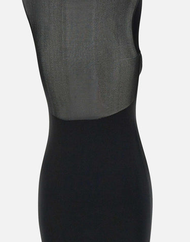 "Sheer knit maxi dress" 113706 100 ROTATE BIRGER CHRISTENSEN 