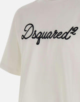 T-shirt loose fit ricamata S74GD1524 D20106100 DSQUARED2 