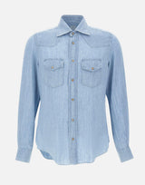 Camicia in misto lyocell M75CAMK02 TES0M14608 ELEVENTY 