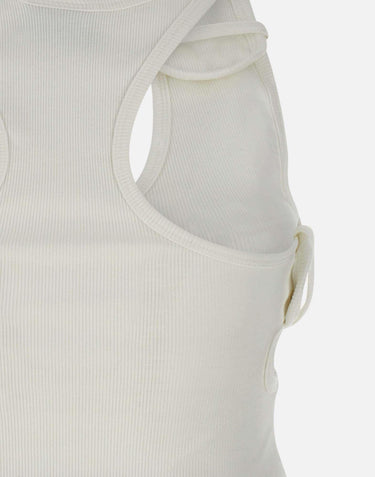 Top "Double Buckle" in cotone 125JDE118JS0194 0001 COURREGES 