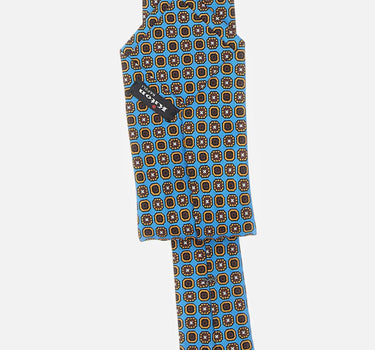 Cravatta in seta con motivo geometrico UCRVKRC01M9601 001 KITON 