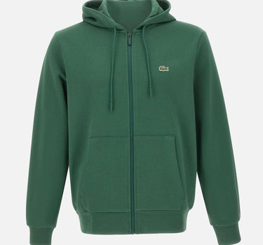 Felpa in cotone con zip e cappuccio SH9809 132 LACOSTE 