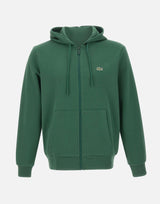 Felpa in cotone con zip e cappuccio SH9809 132 LACOSTE 