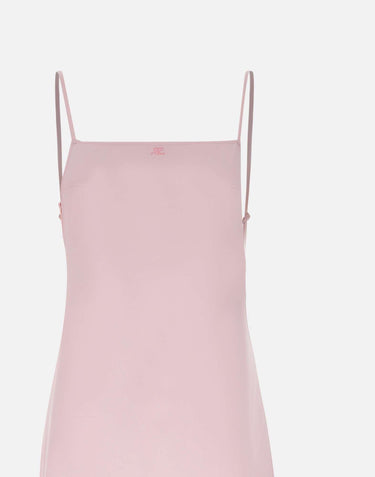 Abito lungo in crêpe con schiena scoperta 126CRO805PL0159 LTPINK COURREGES 