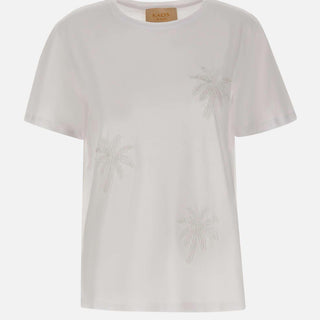 T-shirt con ricami gioiello SPJDK001 1019 KAOS 