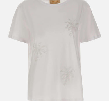 T-shirt con ricami gioiello SPJDK001 1019 KAOS 