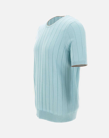Maglia in seta a maniche corte 43116 23510410 GRAN SASSO 
