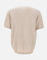 Maglia a maniche corte in misto seta e cotone 300421 060 KANGRA 