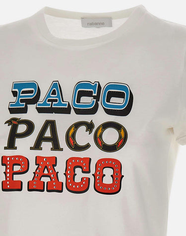 T-shirt "Paco" 26AJTE056C00494 P100 RABANNE 