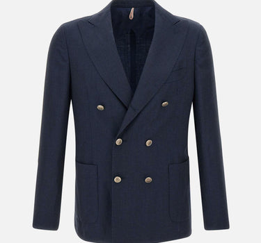 Blazer in lana e lino 3331B 78B SANTANIELLO 