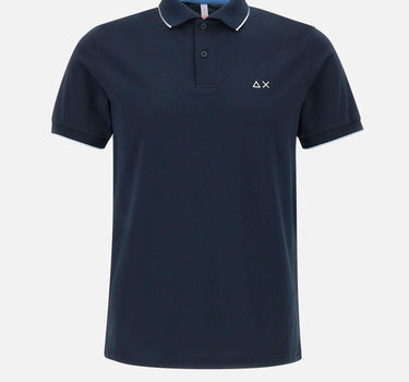 "Small stripes on collar polo" A35110 07 SUN68 