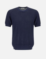 T-shirt in filato di cotone e viscosa 100221 043 KANGRA 