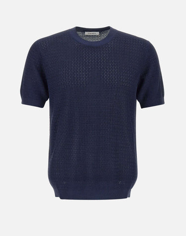 T-shirt in filato di cotone e viscosa 100221 043 KANGRA 