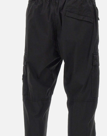 Pantaloni in raso di cotone biologico e lana 3100033S0014 V0029 STONE ISLAND 