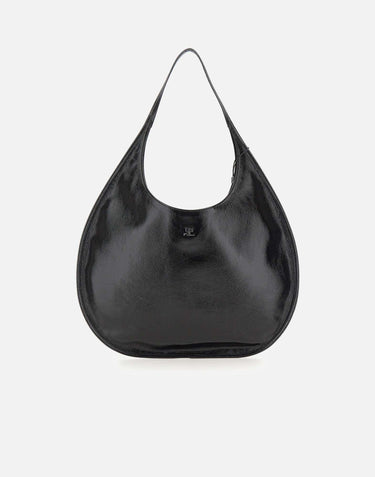 Borsa a spalla "Flat Holy Naplack" 126GSA210CR0043 BLACK COURREGES 