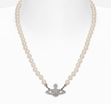 "Mini Bas Relief Pearl Necklace" 63010100 02P104 VIVIENNE WESTWOOD 