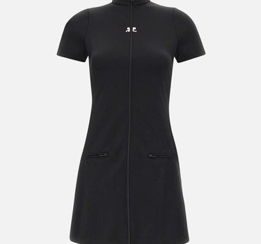 "Interlock tracksuit mini dress" 325JRO686JS0250 BLACK COURREGES 