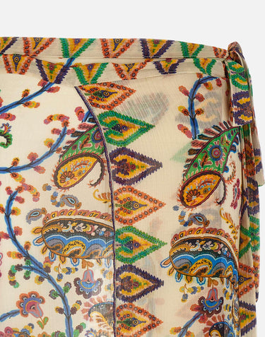 Pareo con motivo paisley floreale WRPA0032 AKF30X0800 ETRO 